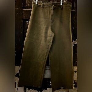 Universal Thread Dark Olive Sailor Wide Leg Pants